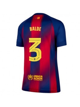 Billige Barcelona Alejandro Balde #3 Hjemmedrakt Dame 2025-26 Kortermet